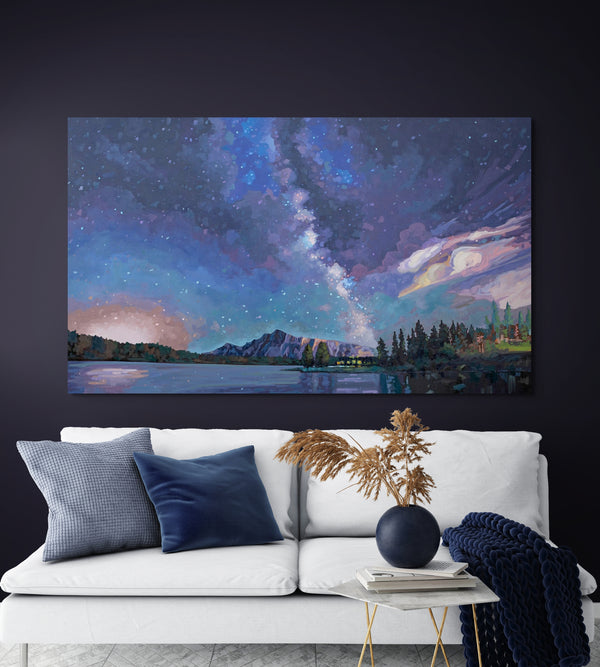 Starry Night in Banff by Kerry Walford in situ