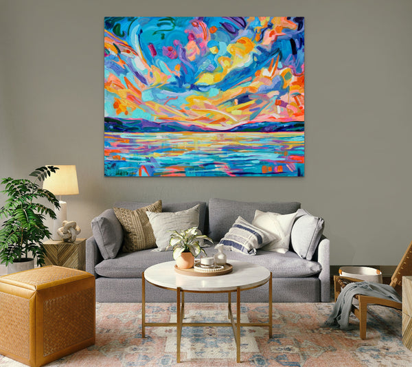 Under Your Vibrant Sky by Sarah Carlson in situ