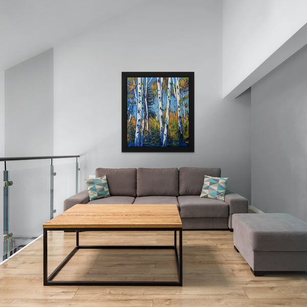 Symphony of Birches Collection 14 by Gordon Harrison in situ