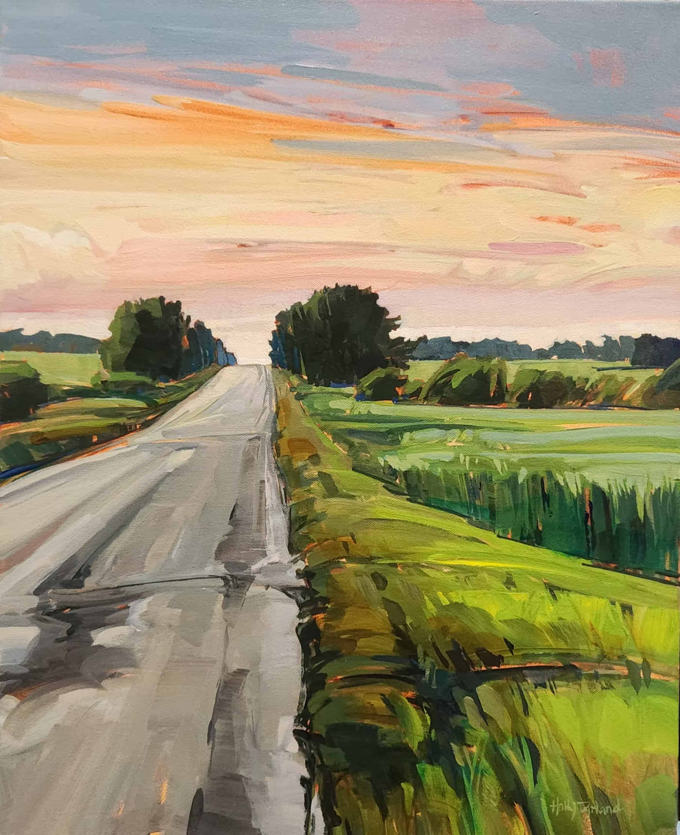 An Early Evening — painting by Holly Dyrland