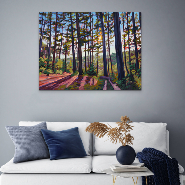 Light Through The Trees by Kerry Walford in situ