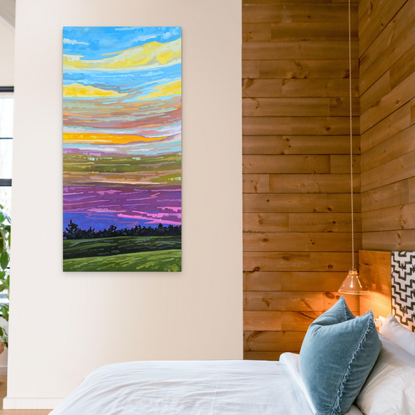 Country Sunset by Kerry Walford in situ