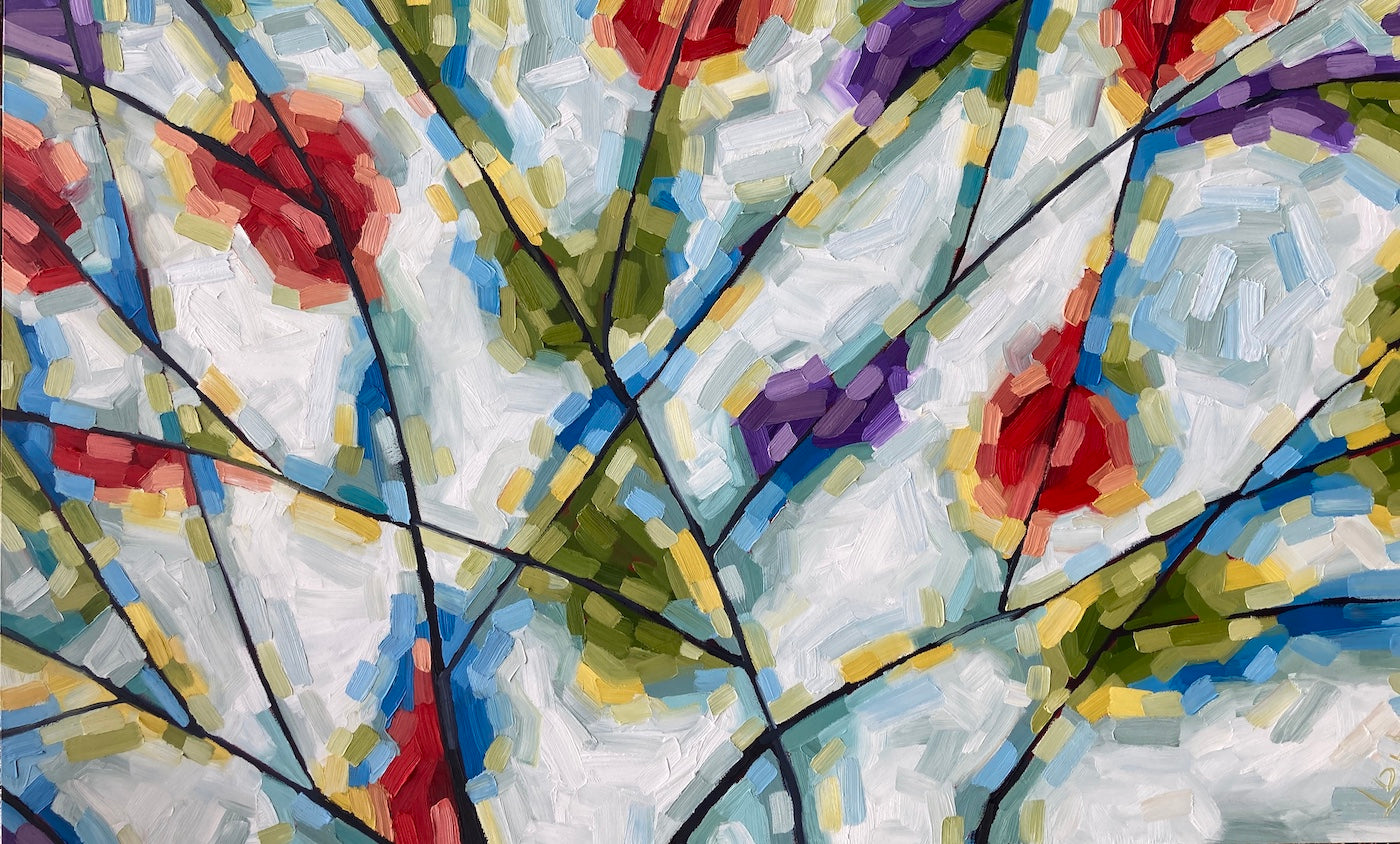 Forest Sounds — painting by Lisa D. Hickey