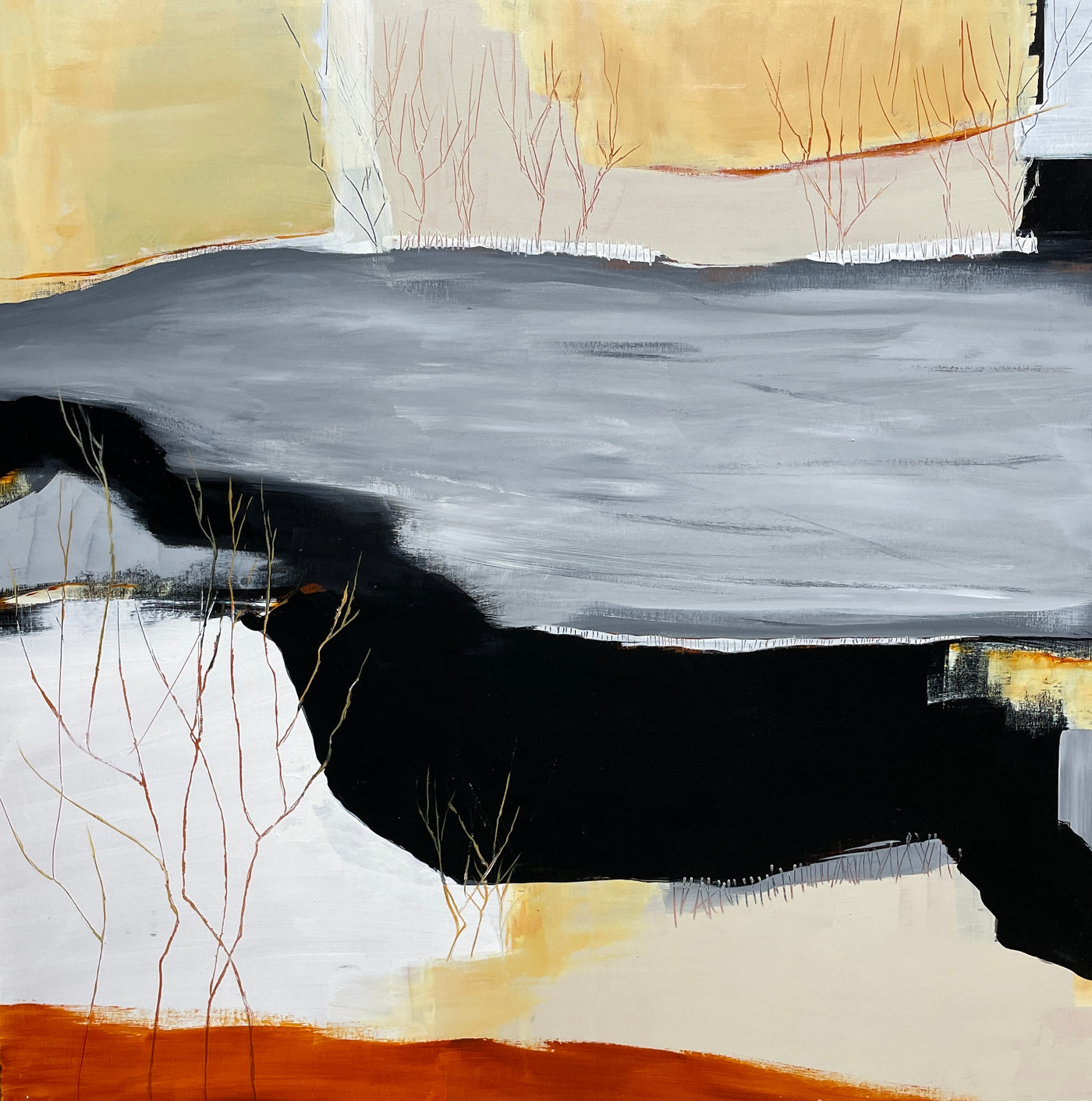 A River Runs Through It — painting by Catherine Cadieux