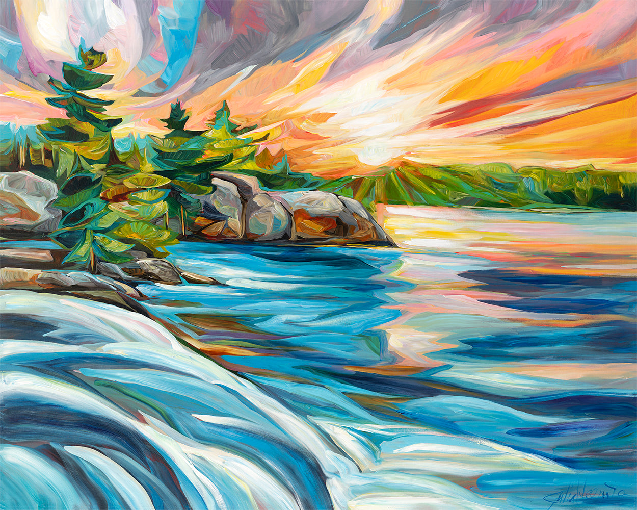 Big Sky — painting by Julia Veenstra