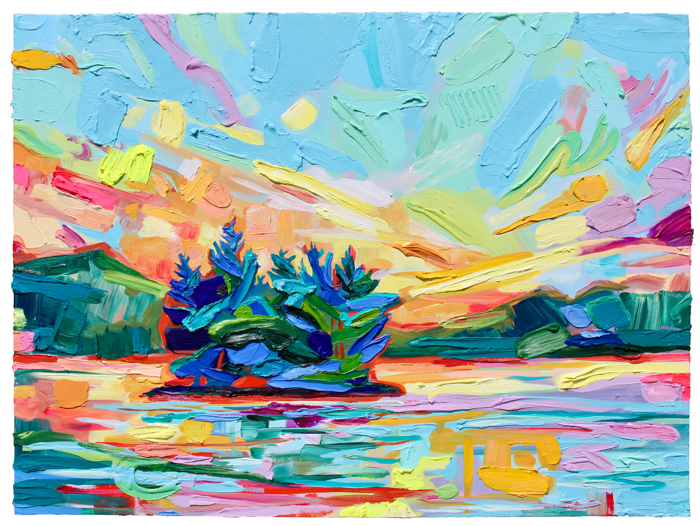 Campsite — painting by Sarah Carlson