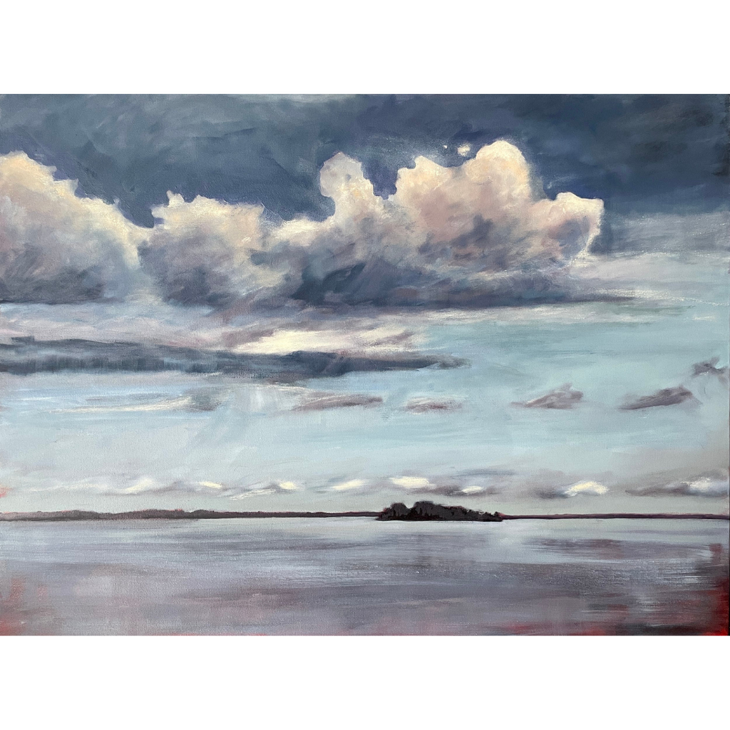 Clouds Over Dark Island II by Eda Brown wide