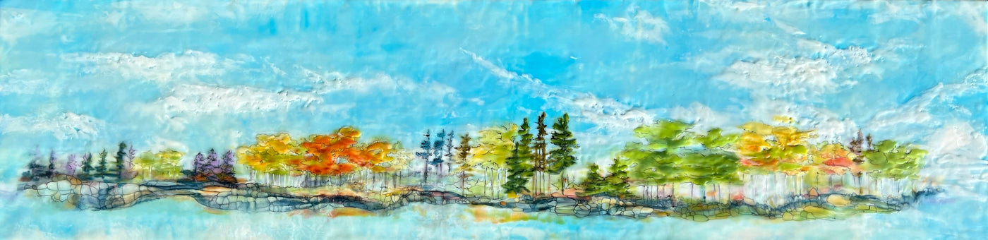Colourful Connections — painting by Angela Lane