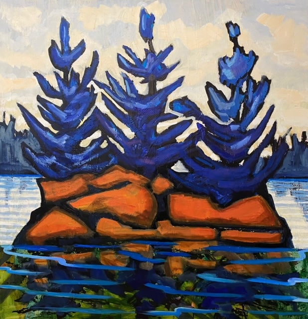Deep Thinker — painting by Maureen McNeil