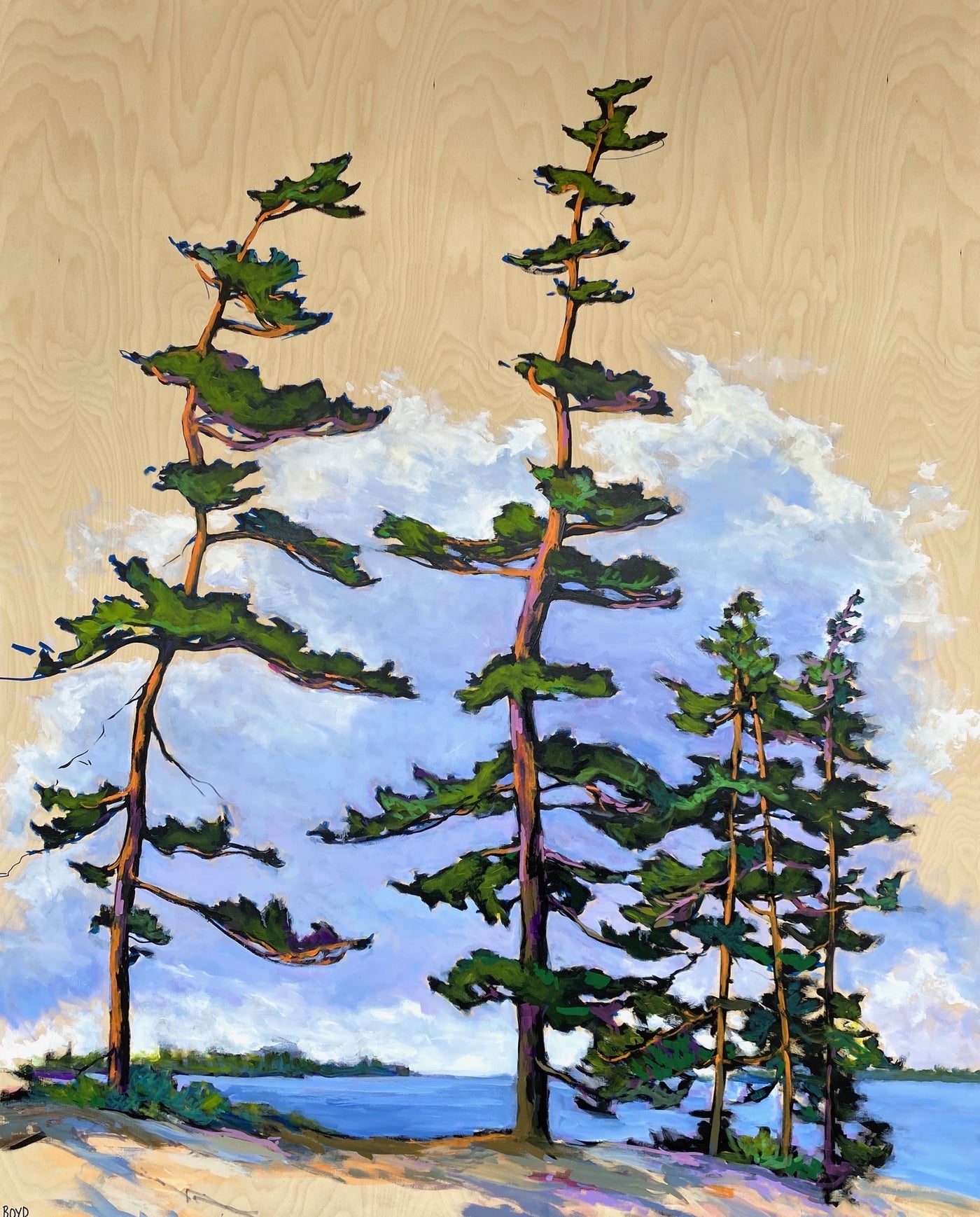 Family Trees — painting by Cathy Boyd