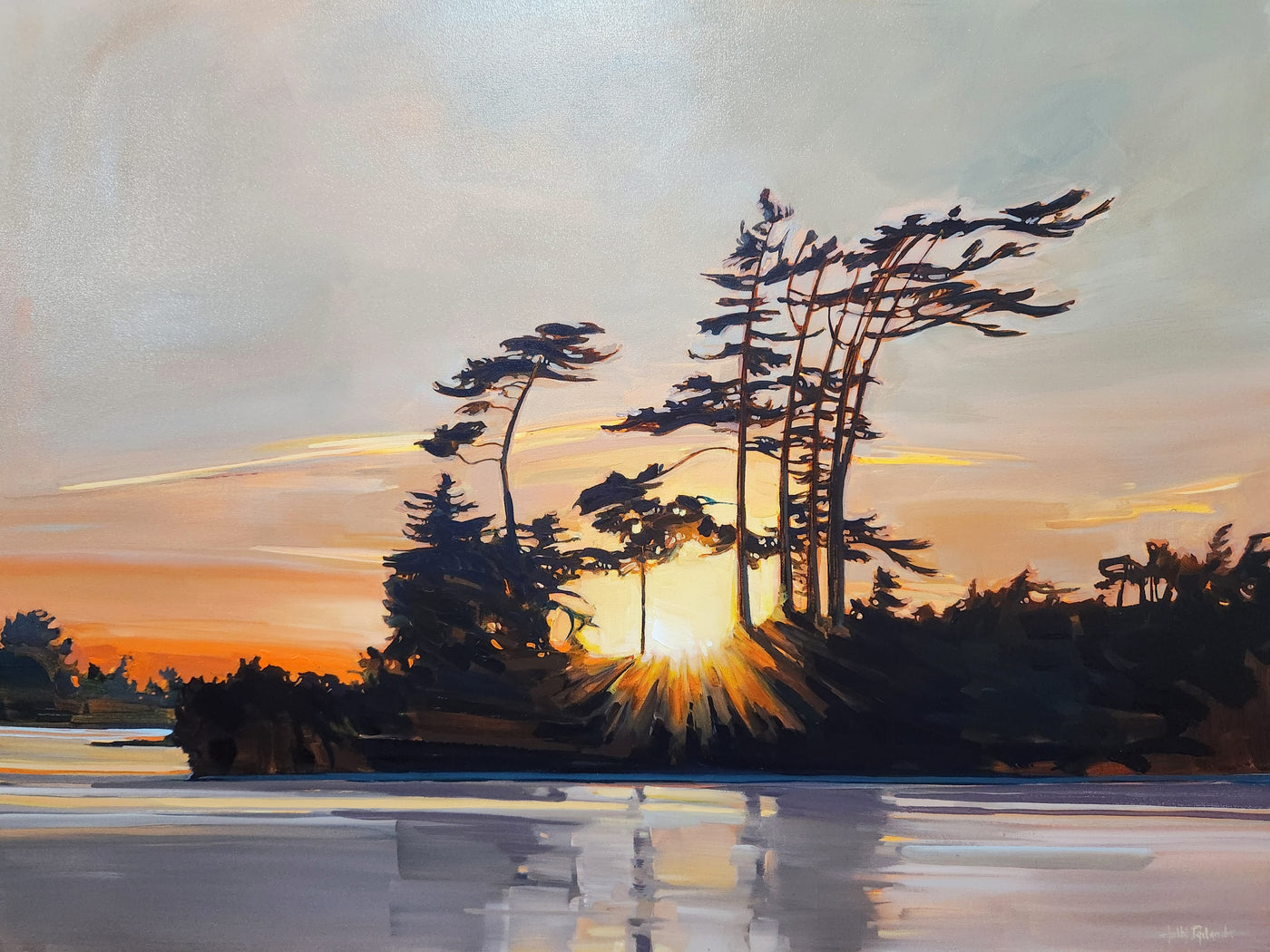 Friday Evening — painting by Holly Dyrland