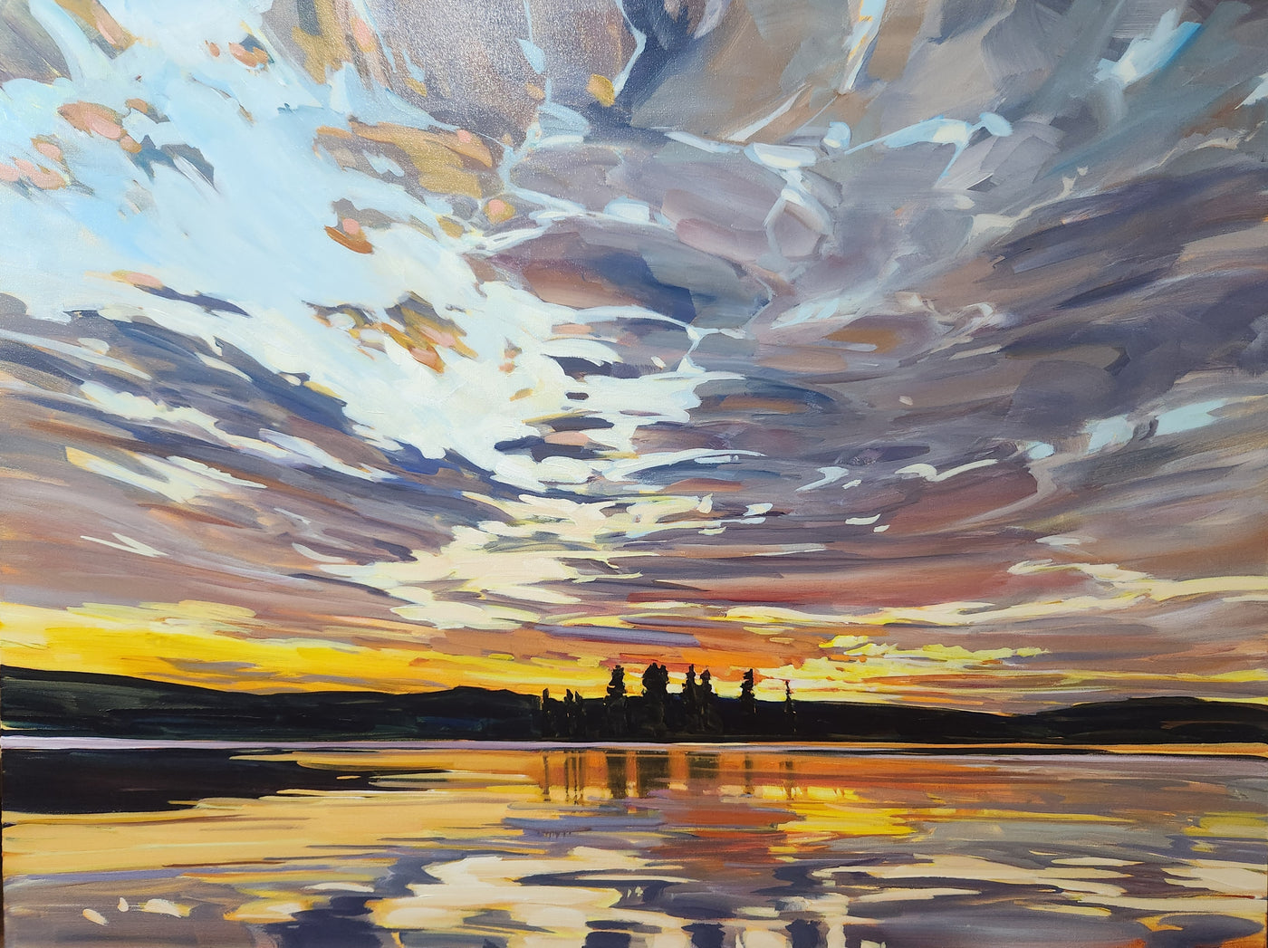 Full Summer Sky — painting by Holly Dyrland