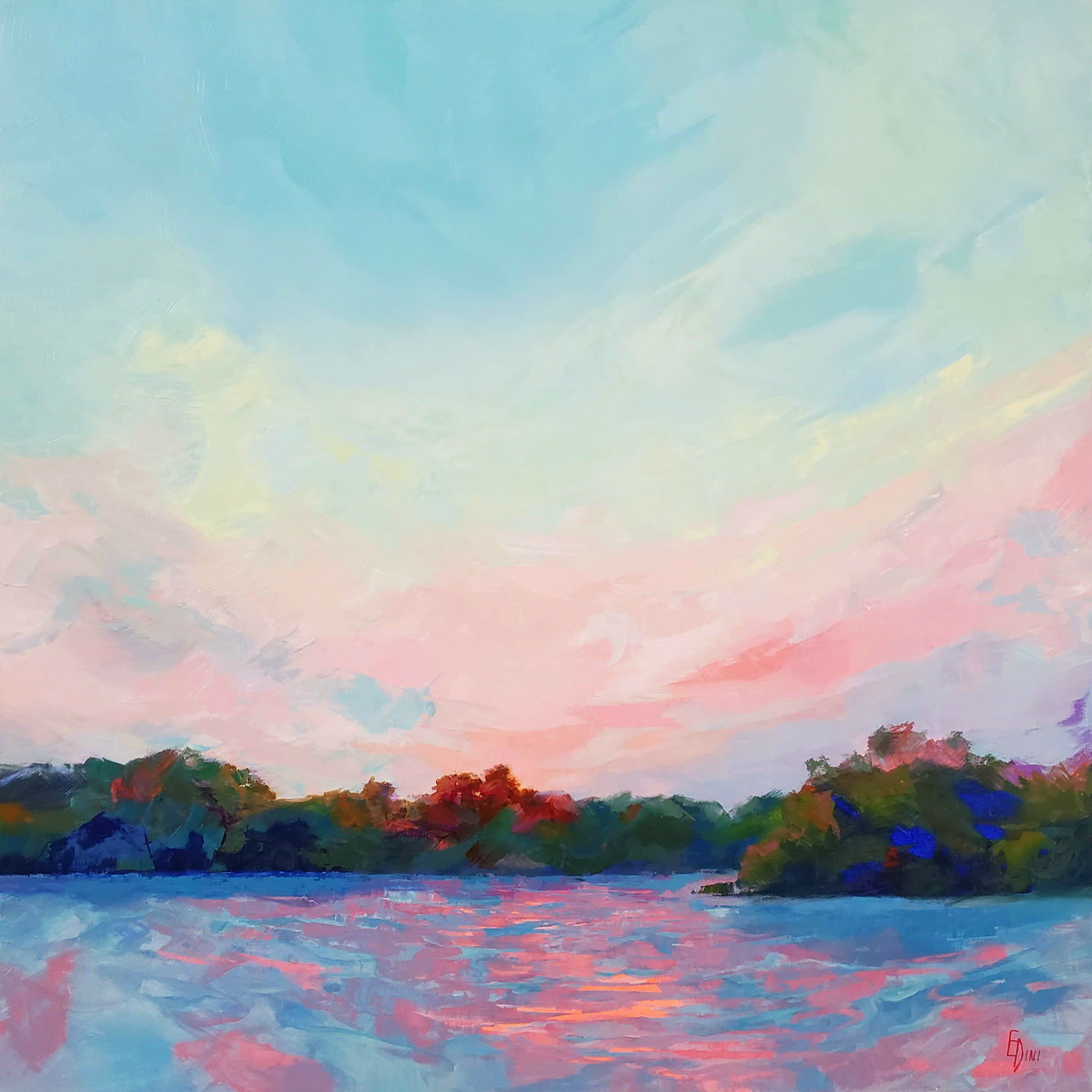 Glowing — painting by Elena Dinissuk