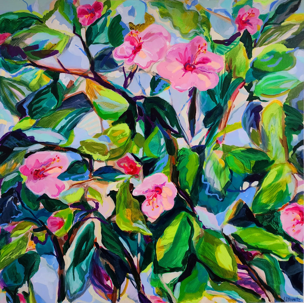 Hibiscus Party by Lisa Litowitz