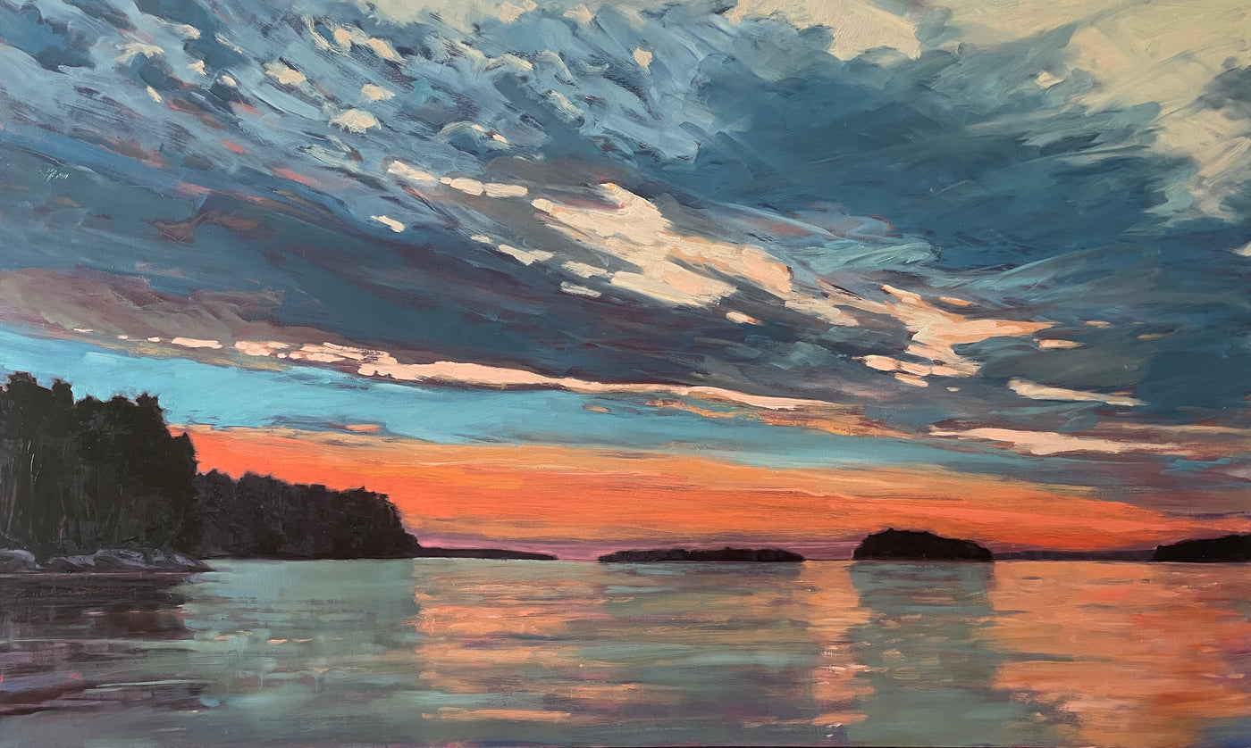Hot Sunset — painting by Eda Brown