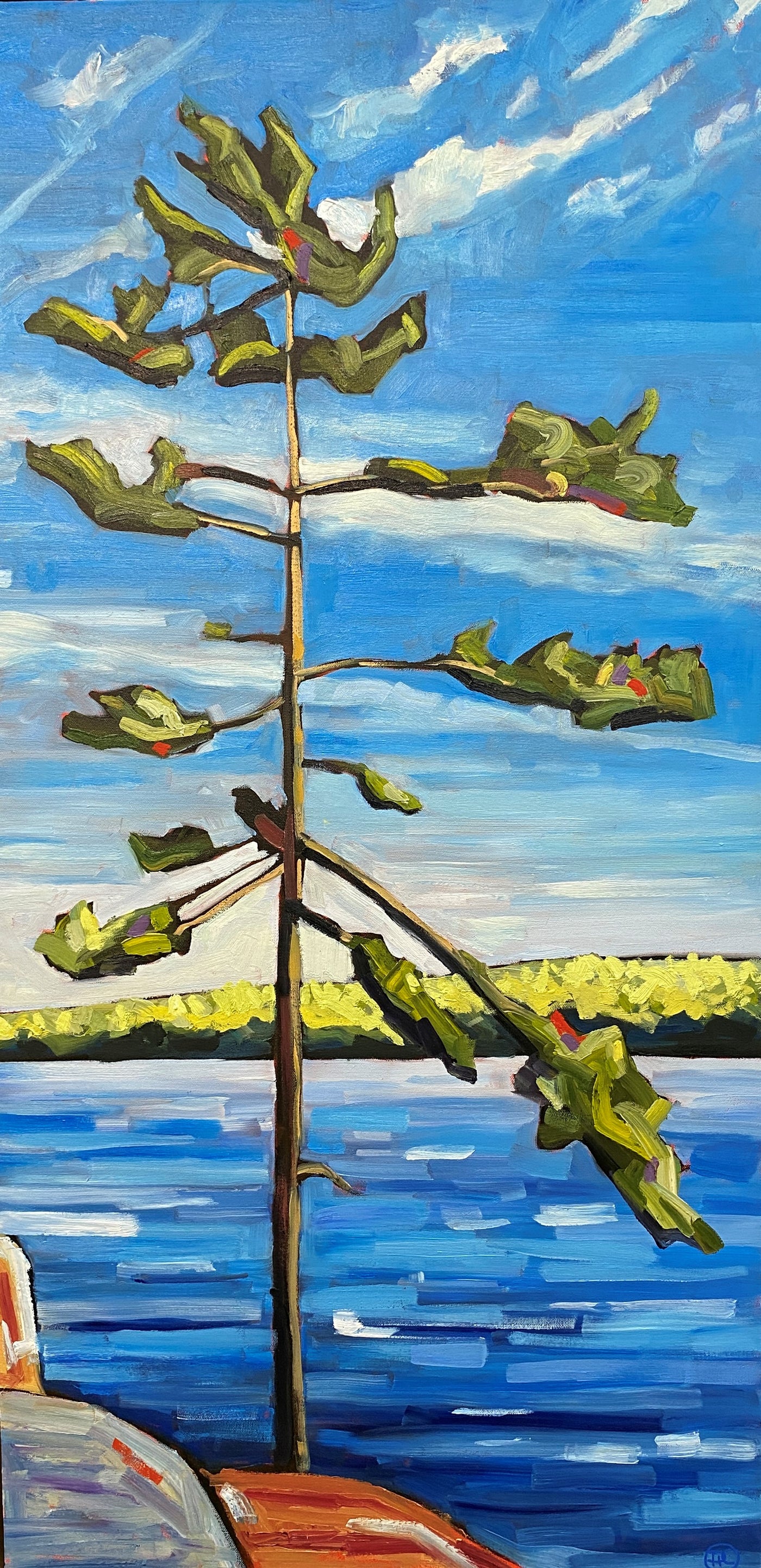 Solo Tree — painting by David Carmichael