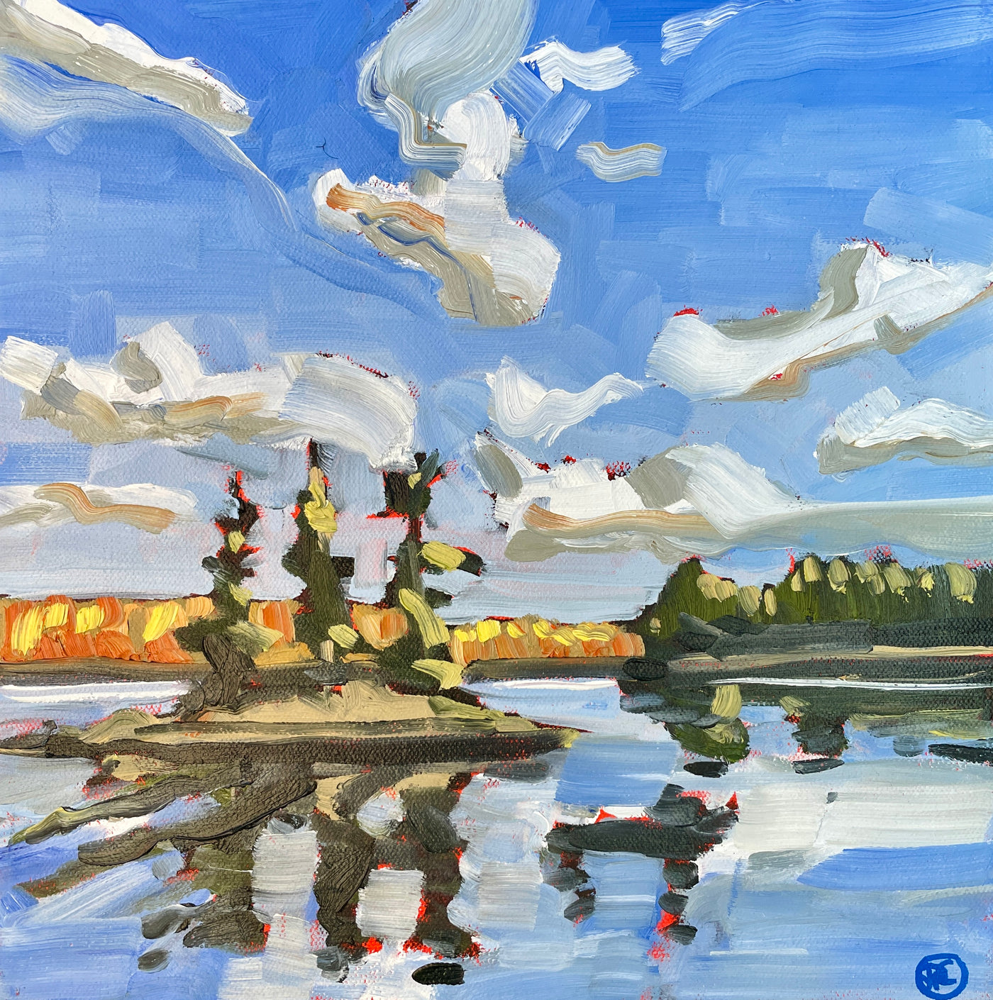 Yellow River — painting by David Carmichael