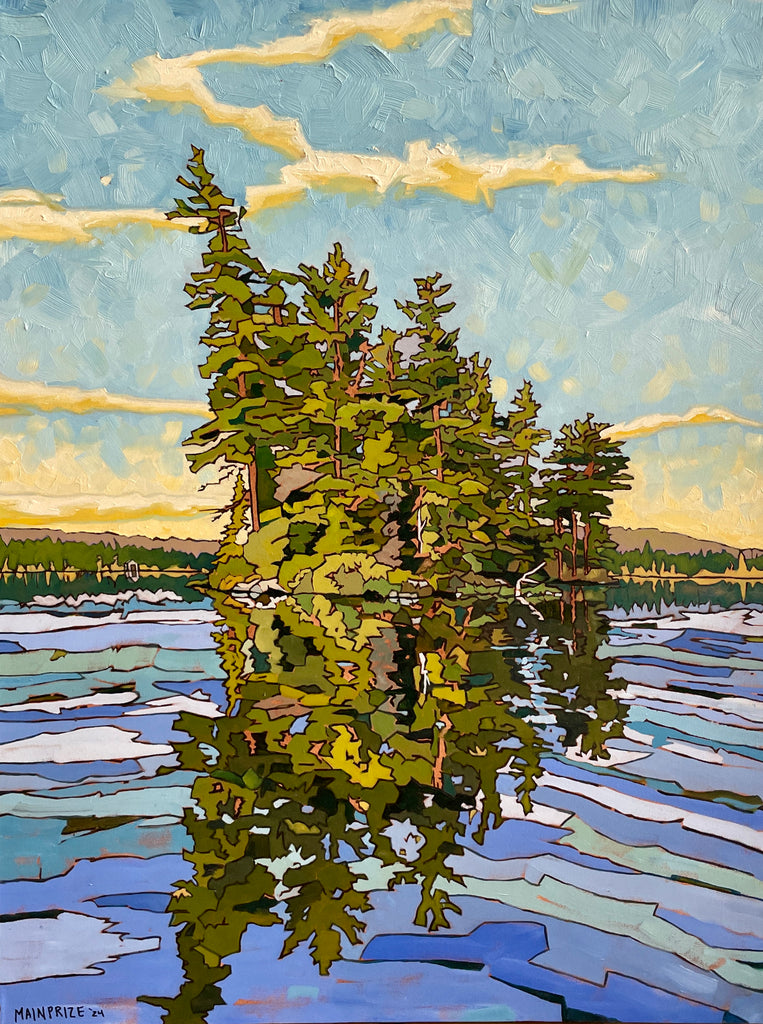 The Ever Changing Island, Round Lake, Algonquin Park by Craig Mainprize