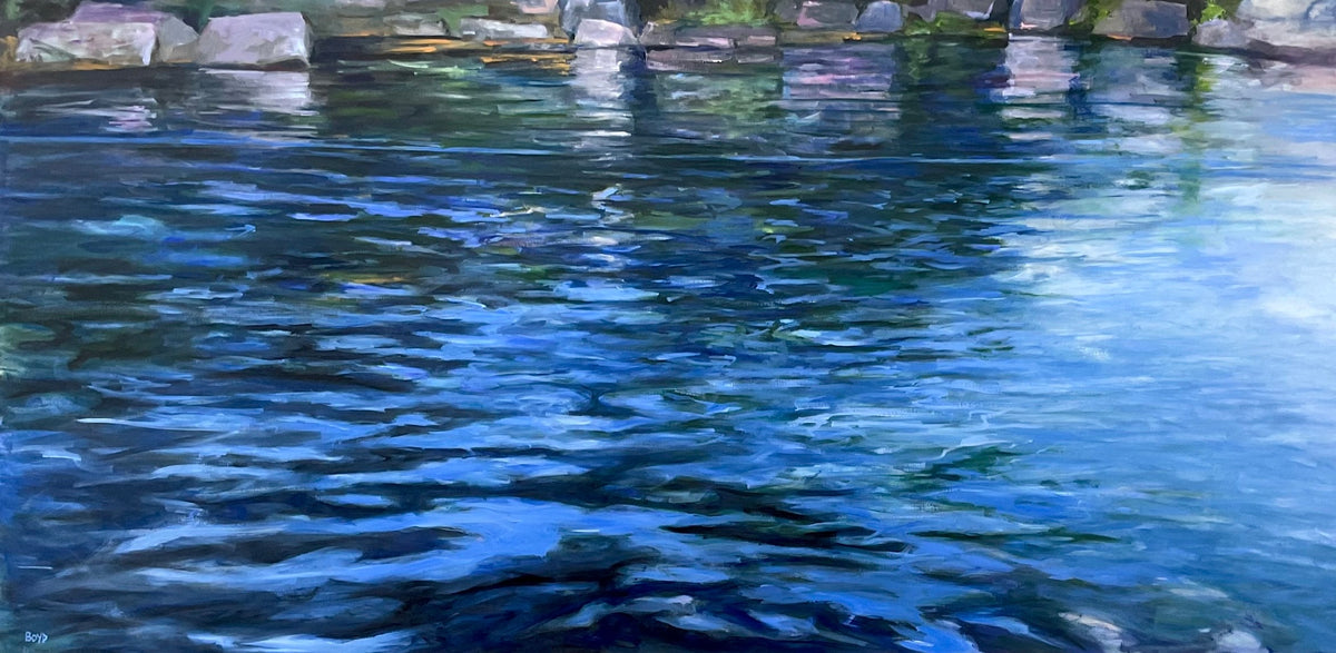 Lakeside Contemplation — painting by Cathy Boyd
