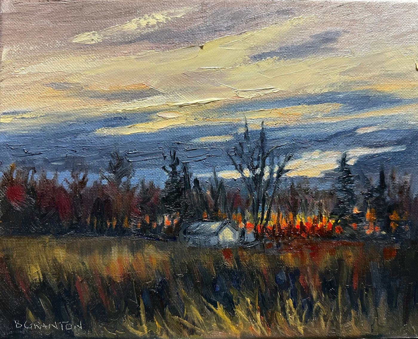 Last Embers — painting by Brigitte Granton