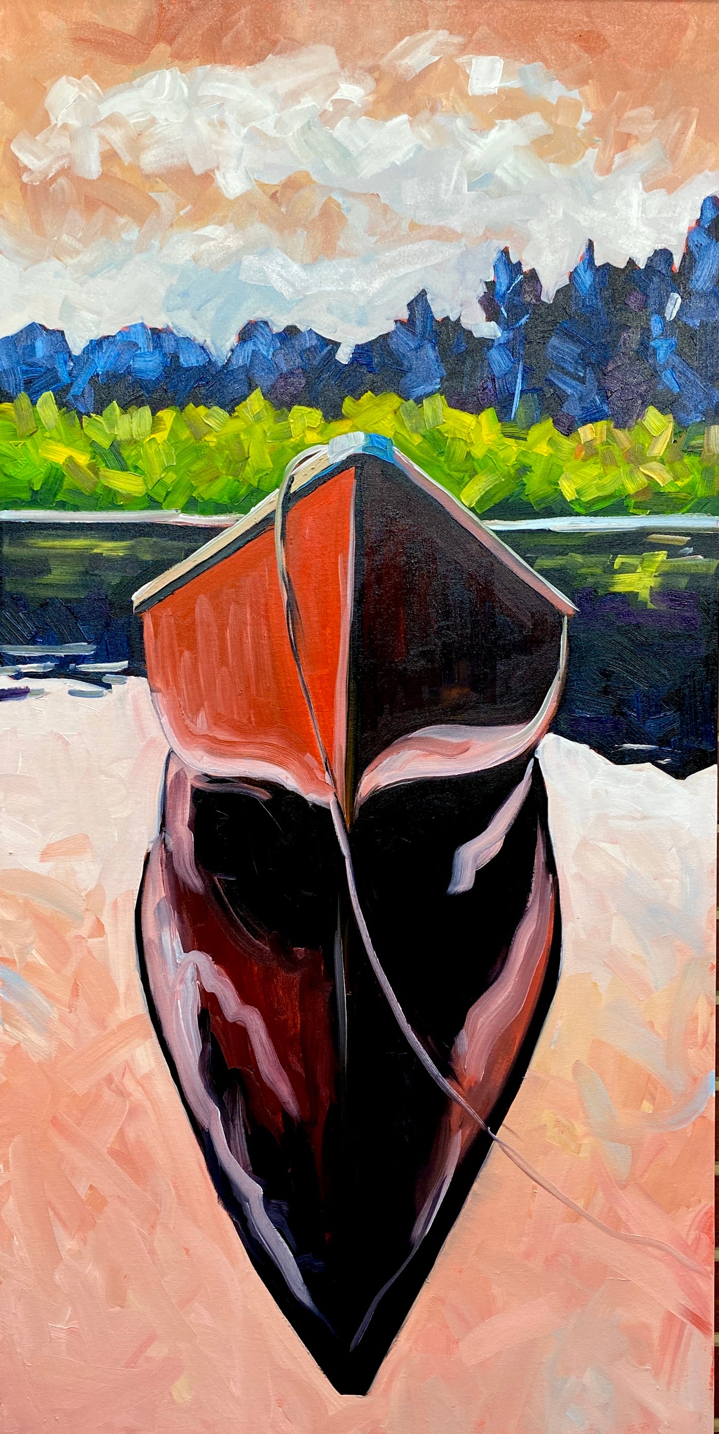 Silvan Sunset — painting by David Carmichael