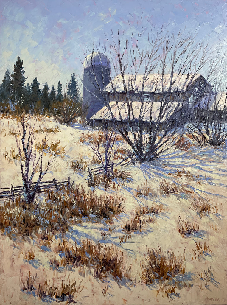 Winter Farm by Maria Iva