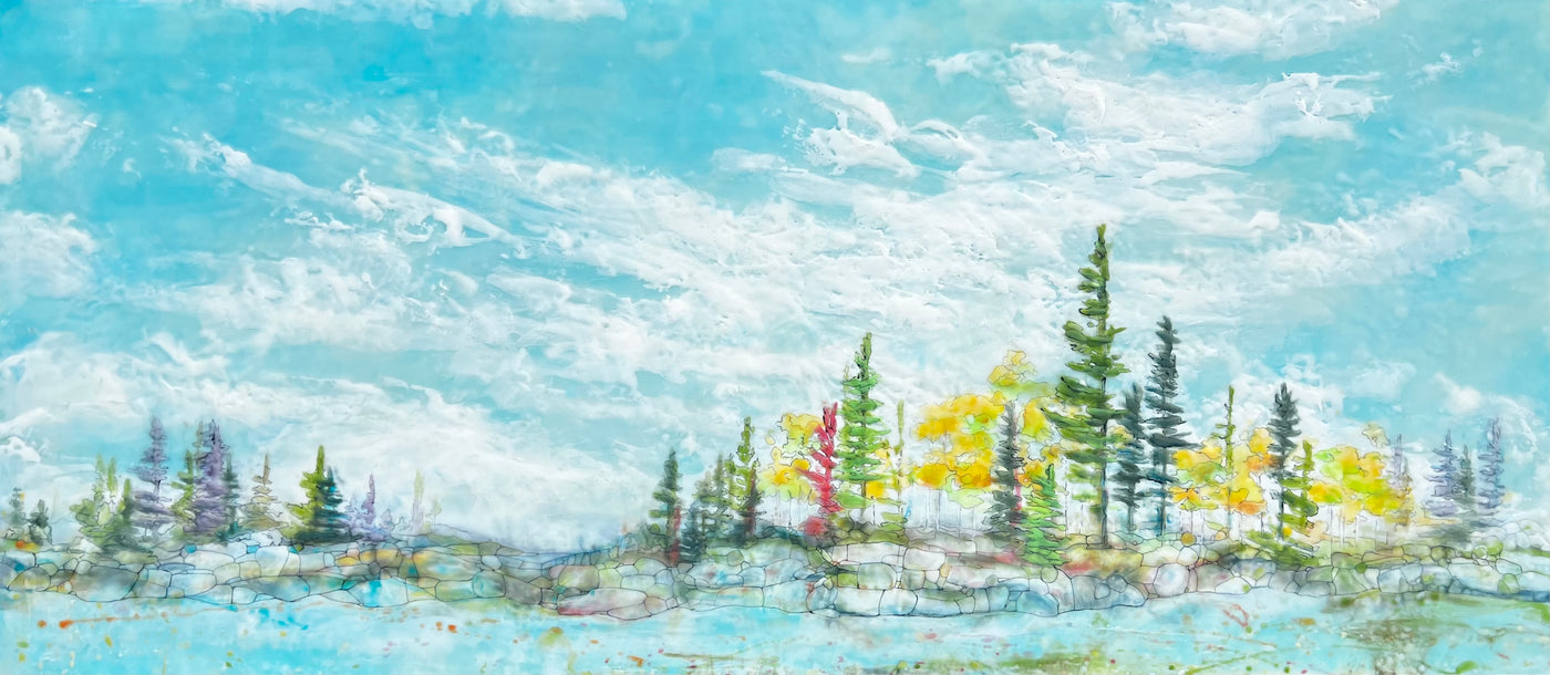 Nature's Network — painting by Angela Lane
