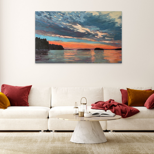 Hot Sunset by Eda Brown in situ