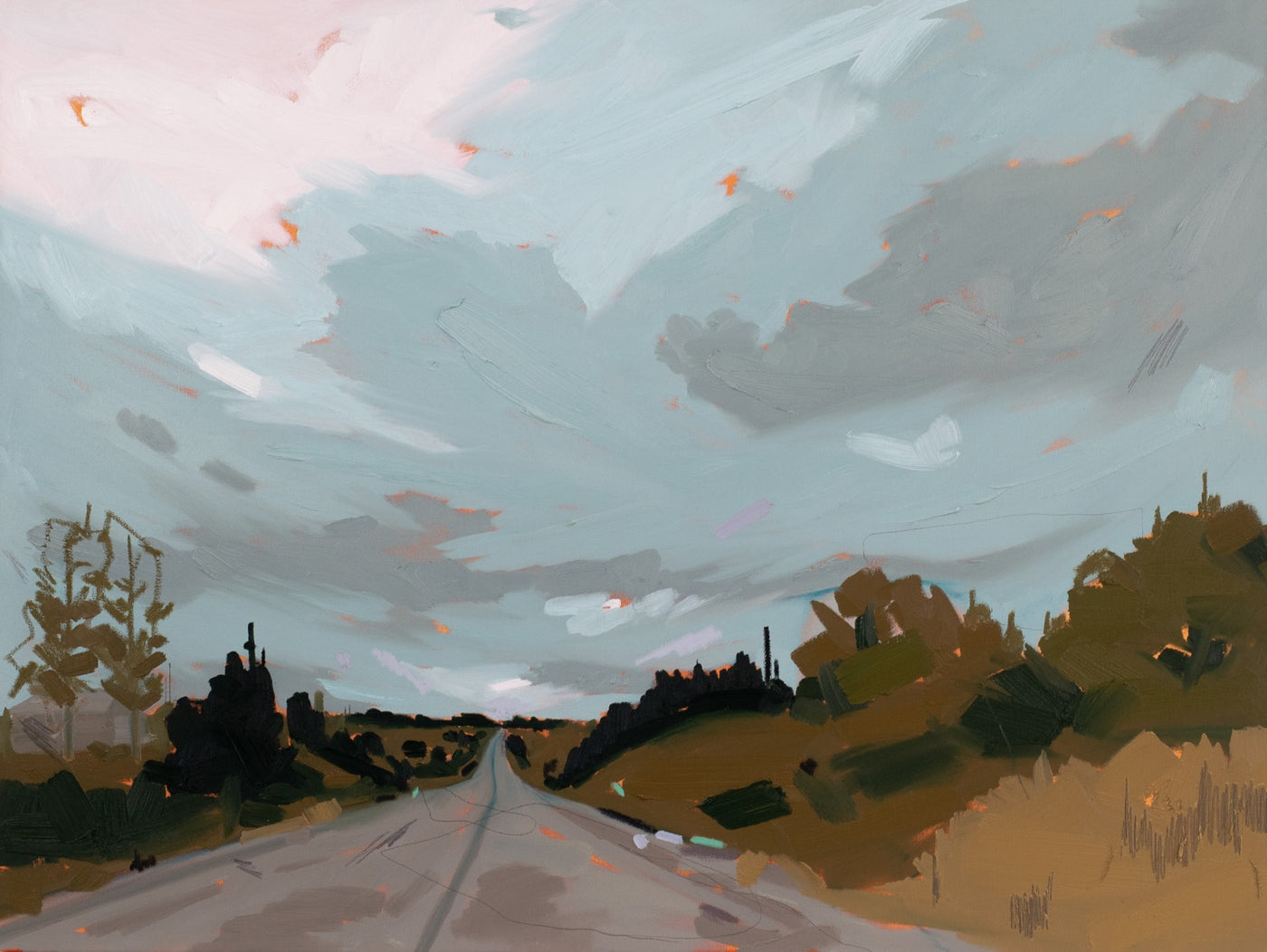 Moody Skies — painting by Joanna Gresik