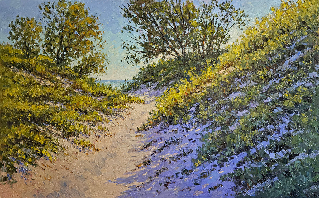 Path In Sandbanks — painting by Maria Iva