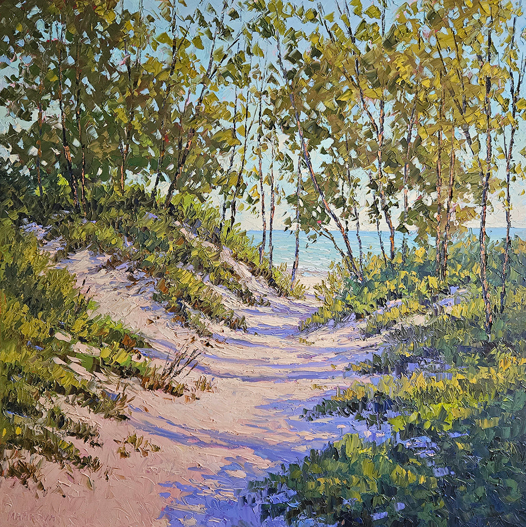 Path To The Beach, Sandbanks — painting by Maria Iva
