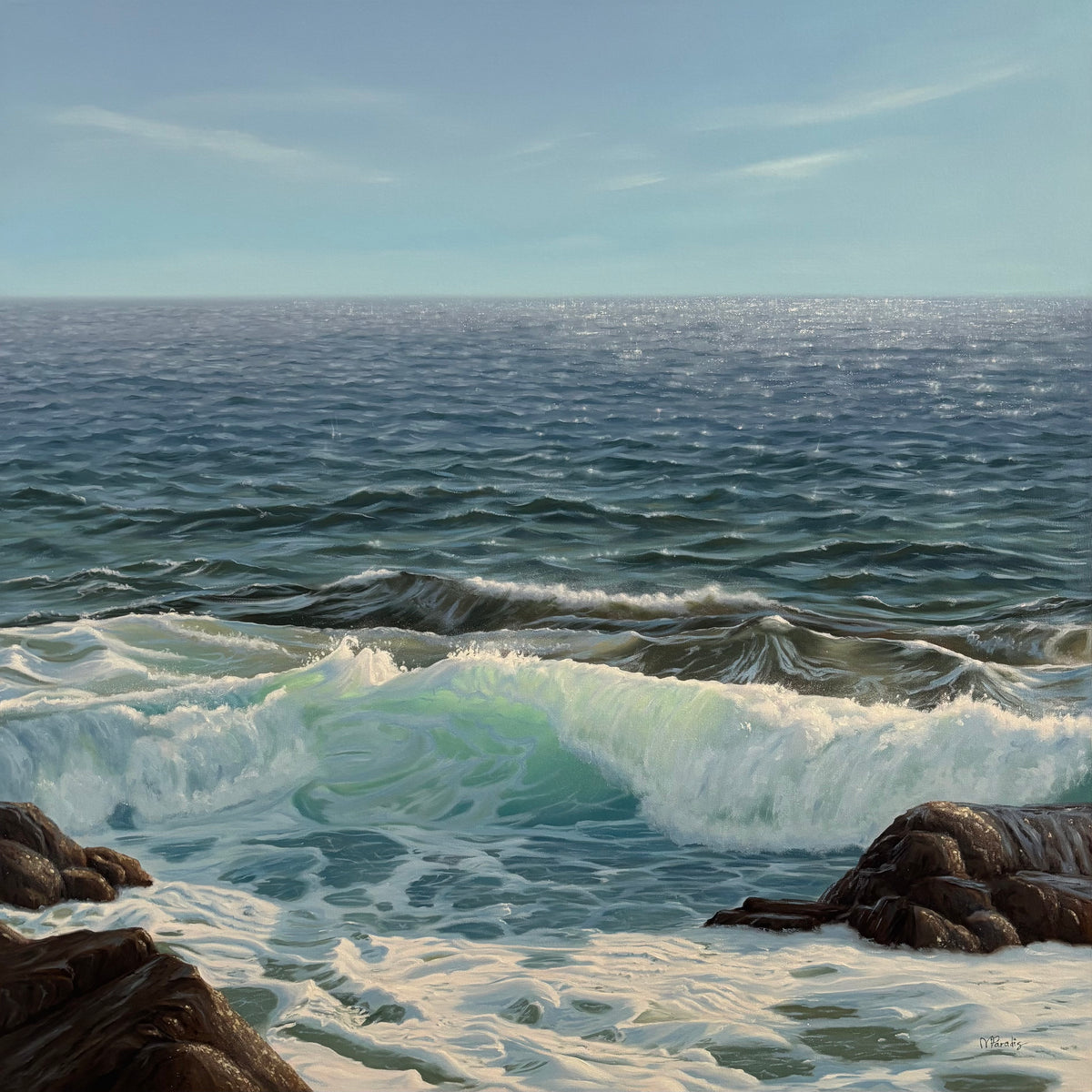 Seaside Bliss — painting by Michelle Paradis