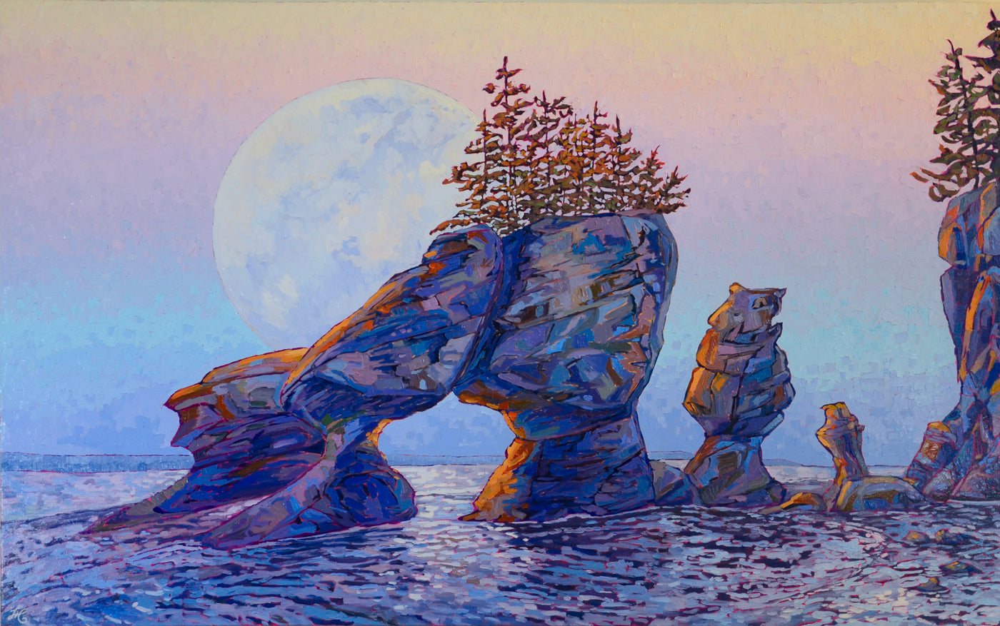 Moon Children — painting by Sarah Hayek