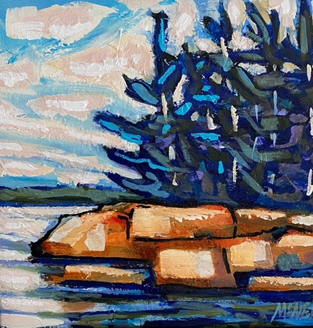 Northern Shore Pines by Maureen McNeil