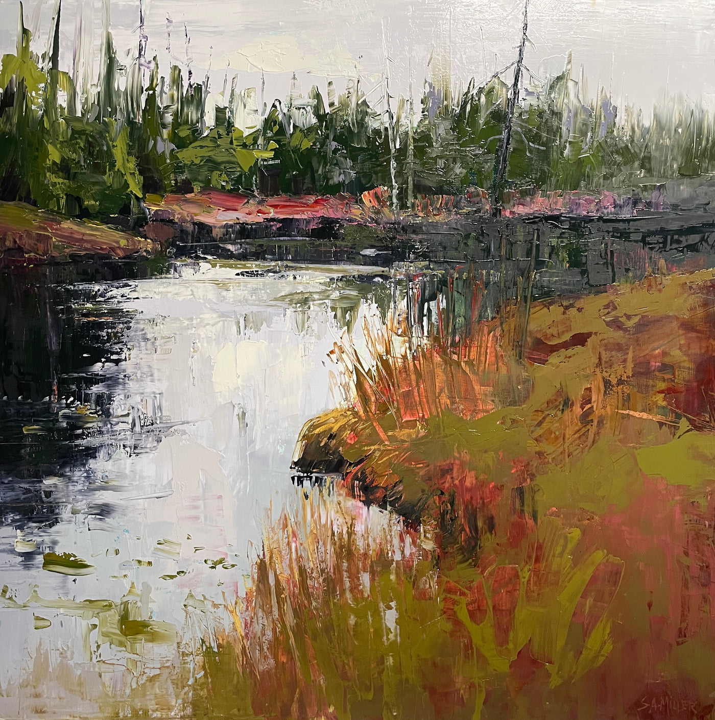 Quiet Creek — painting by Sue A. Miller