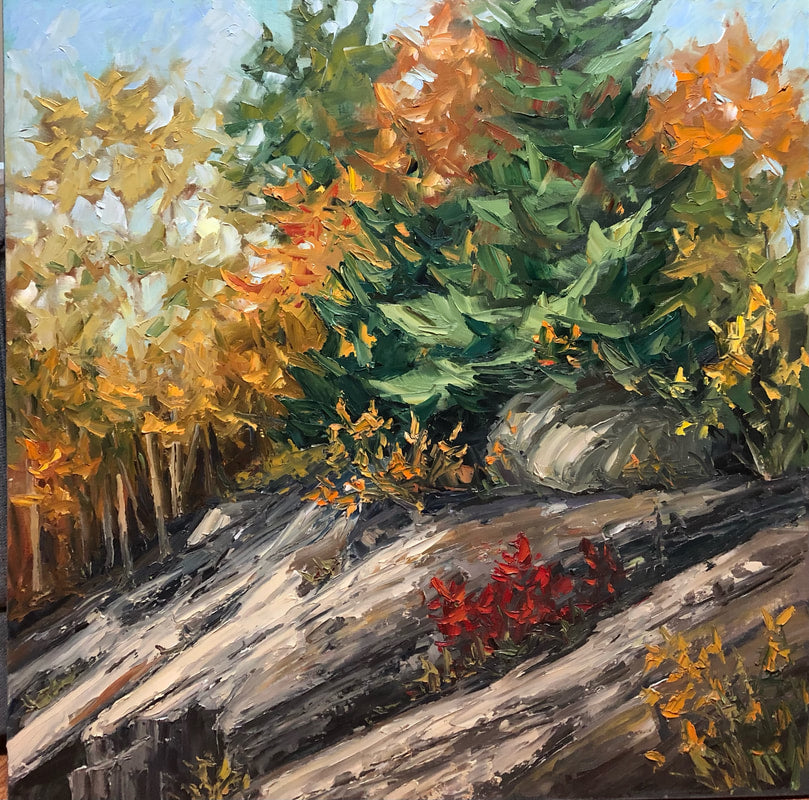 Rocky Outcrop — painting by Brigitte Granton