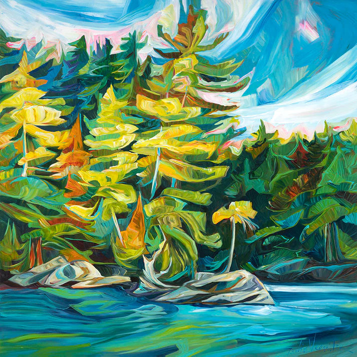 Sapling — painting by Julia Veenstra