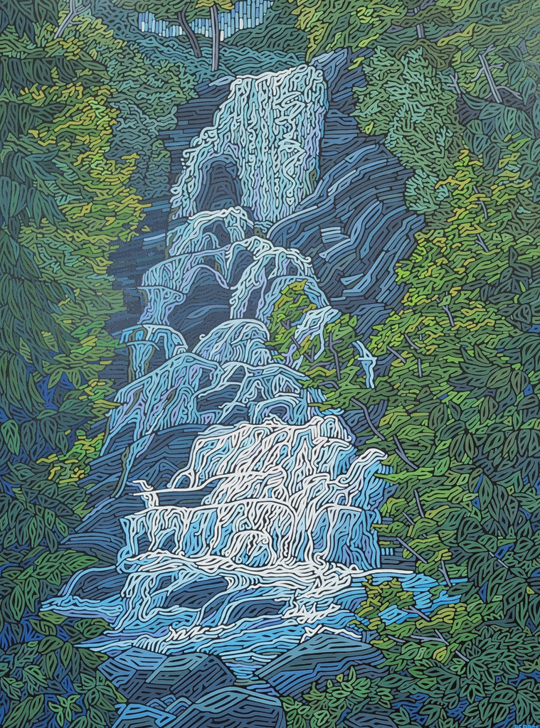 Waterfall Thoughts Sustain Me, Beaver Falls, Agawa Canyon by Victoria Pearce