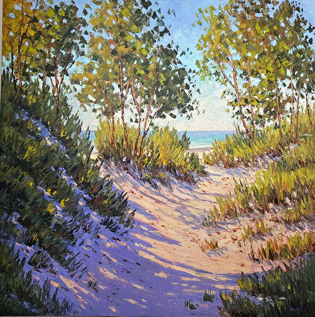 Shadows on Sandbanks Path