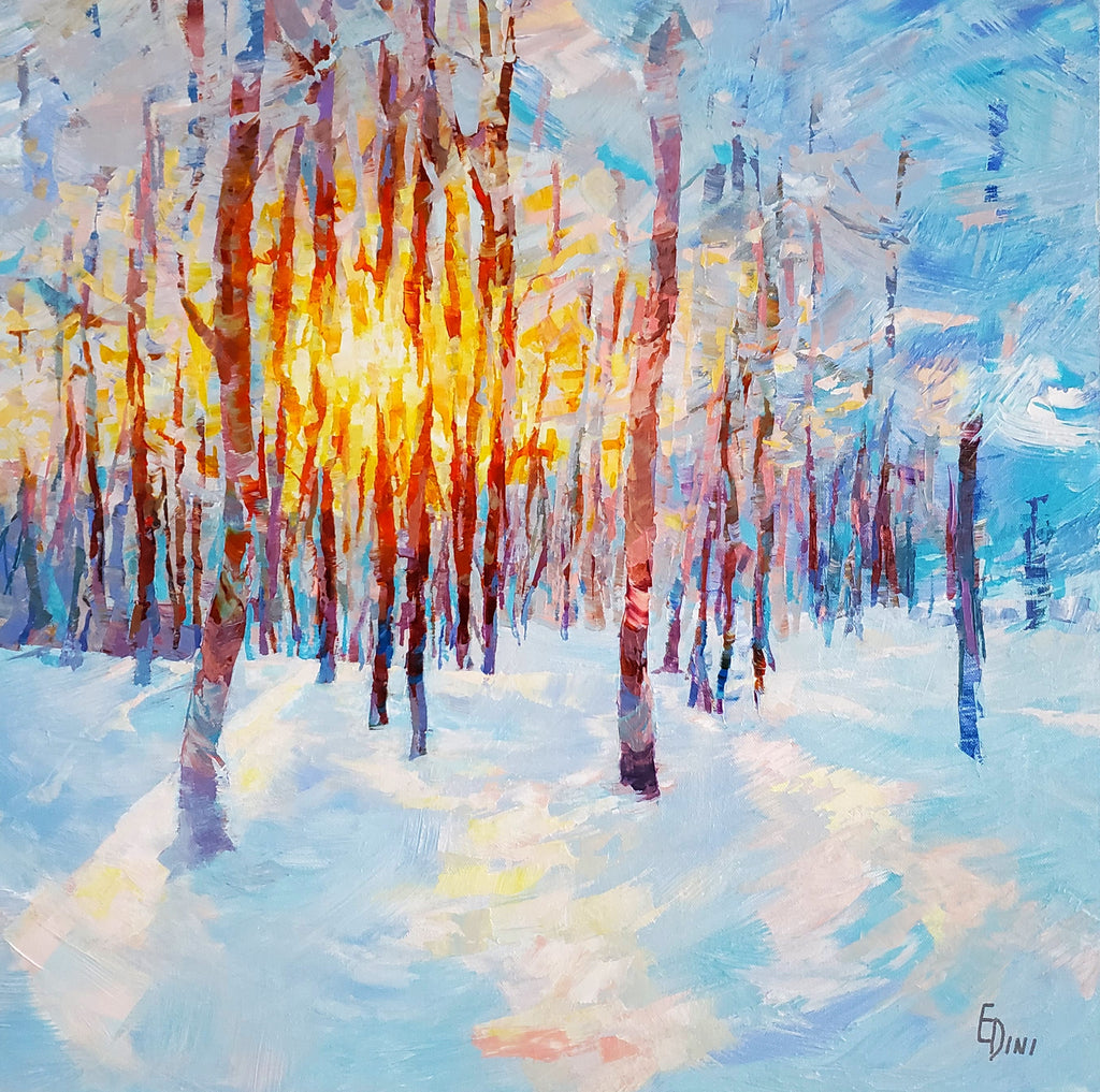 Sunbeams in Frost by Elena Dinissuk