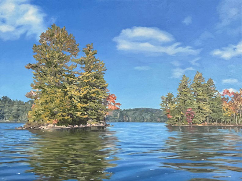 Where The Pines Stand Watch — painting by Sue Miller