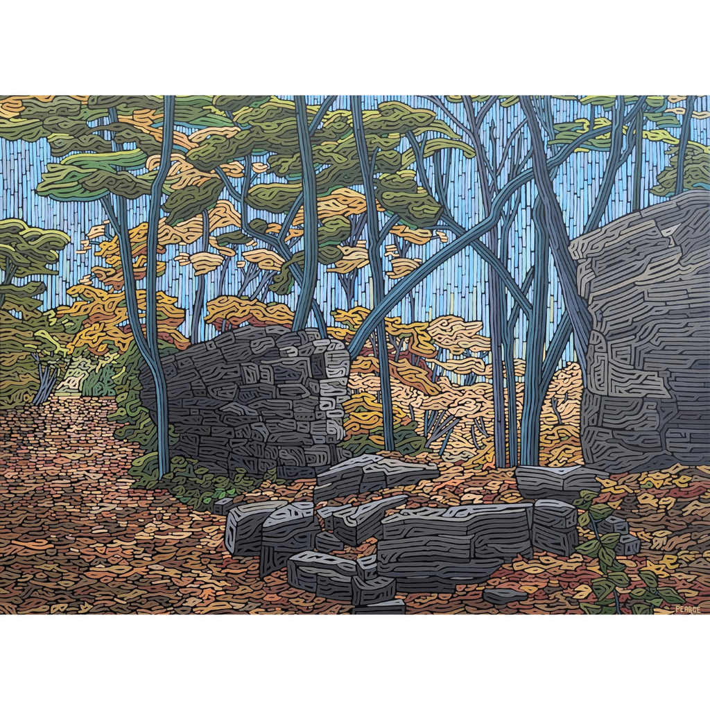 Rifle Range Stone Wall Mysteries of the Bruce Trail by Victoria Pearce