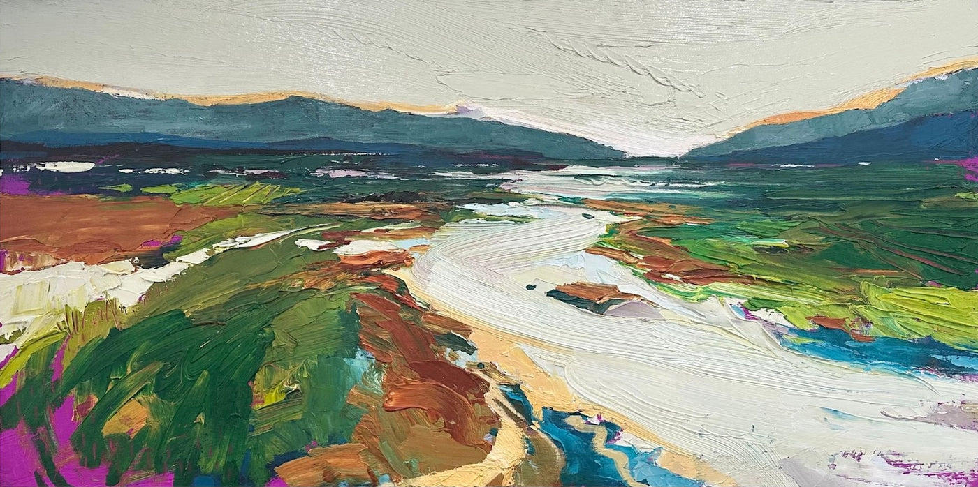 Along the Shoreline — painting by Samantha Williams-Chapelsky