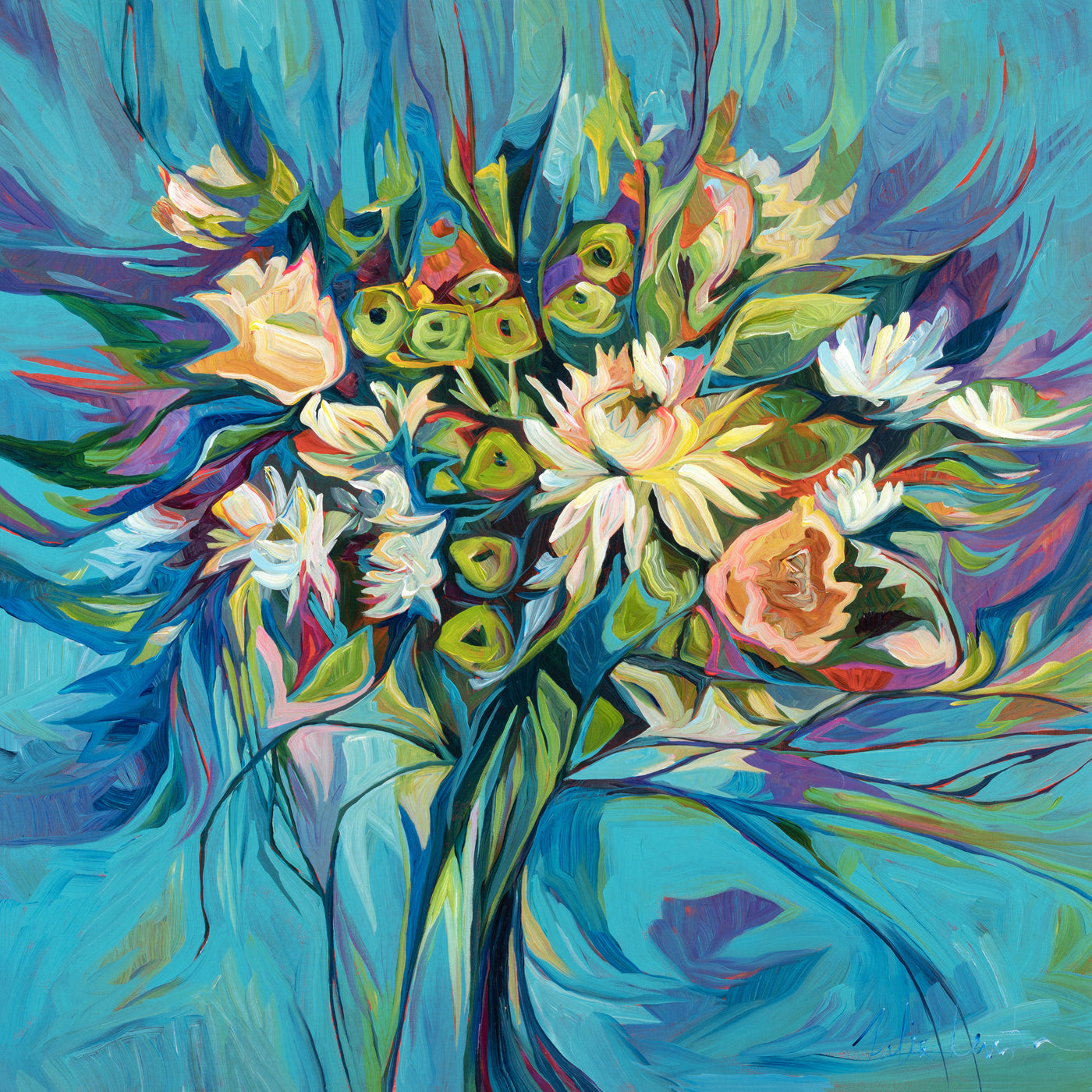 Delicate Balance — painting by Julia Veenstra
