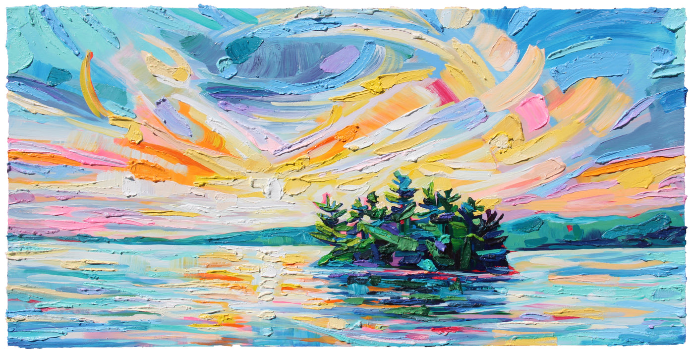 Island Glow — painting by Sarah Carlson