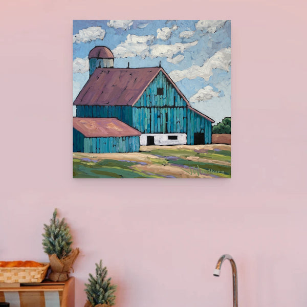Teal Barn Tango by Jennifer Woodburn
