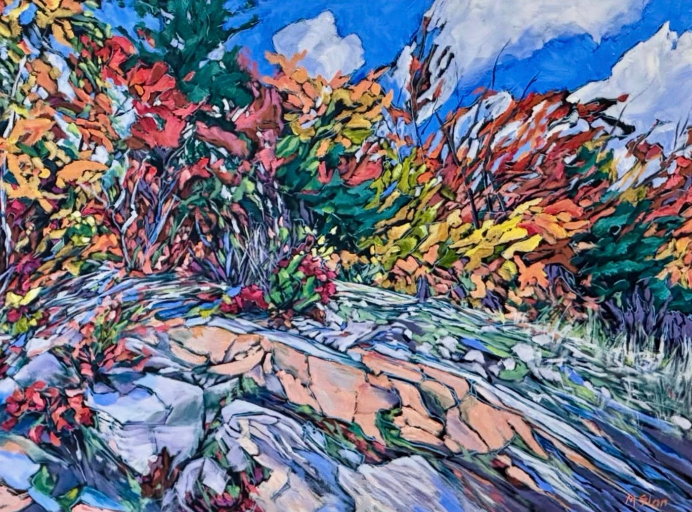 Highway 60 Series 1 — painting by Miriam Slan