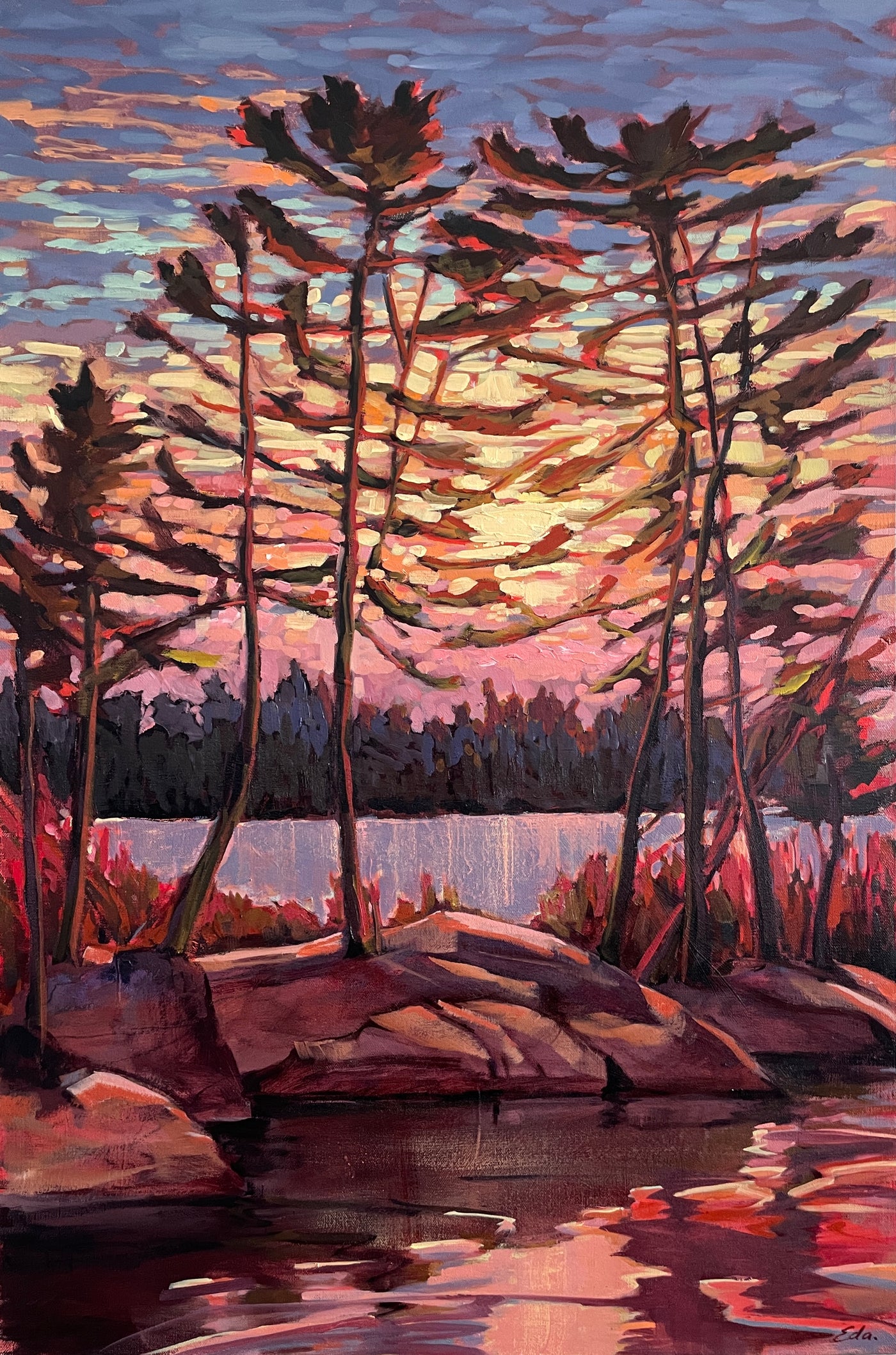 We Stand On Guard — painting by Eda Brown