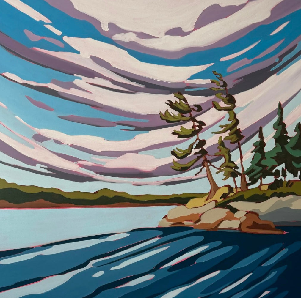 Lean In and Listen — painting by Patricia Clemmens