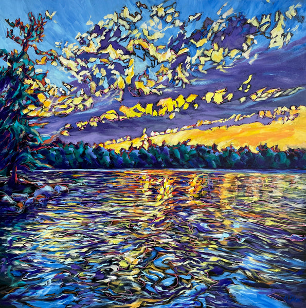 Fireworks at Dusk by Miriam Slan